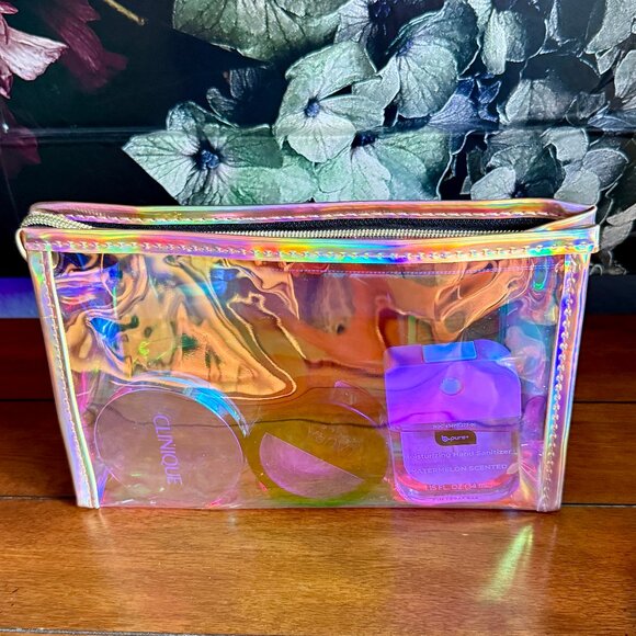 NEW 3-Pc Iridescent, Holographic, Versatile, Makeup, Cosmetic Bags - Picture 5 of 6